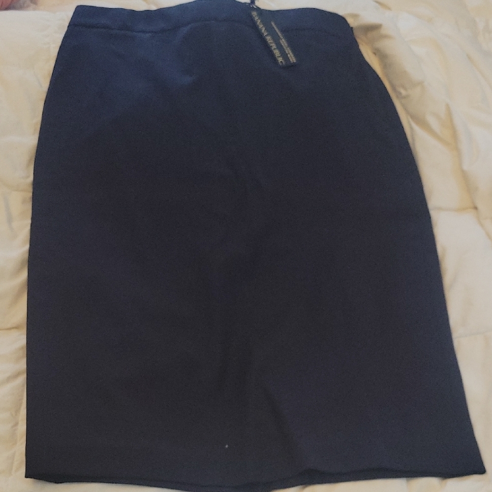 NWT Wool Banana Republic Navy Pencil Skirt